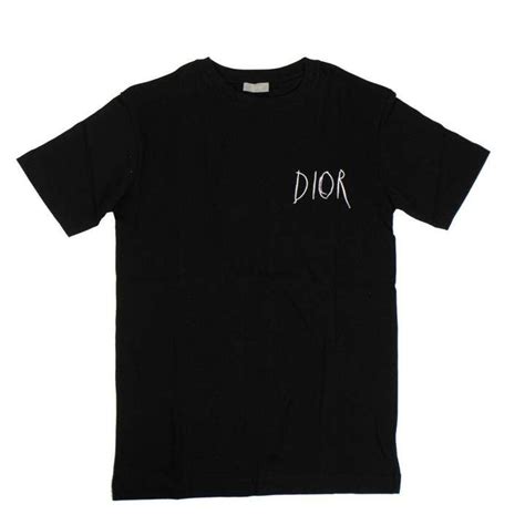 t-shirt dior noir|t shirt christian dior homme.